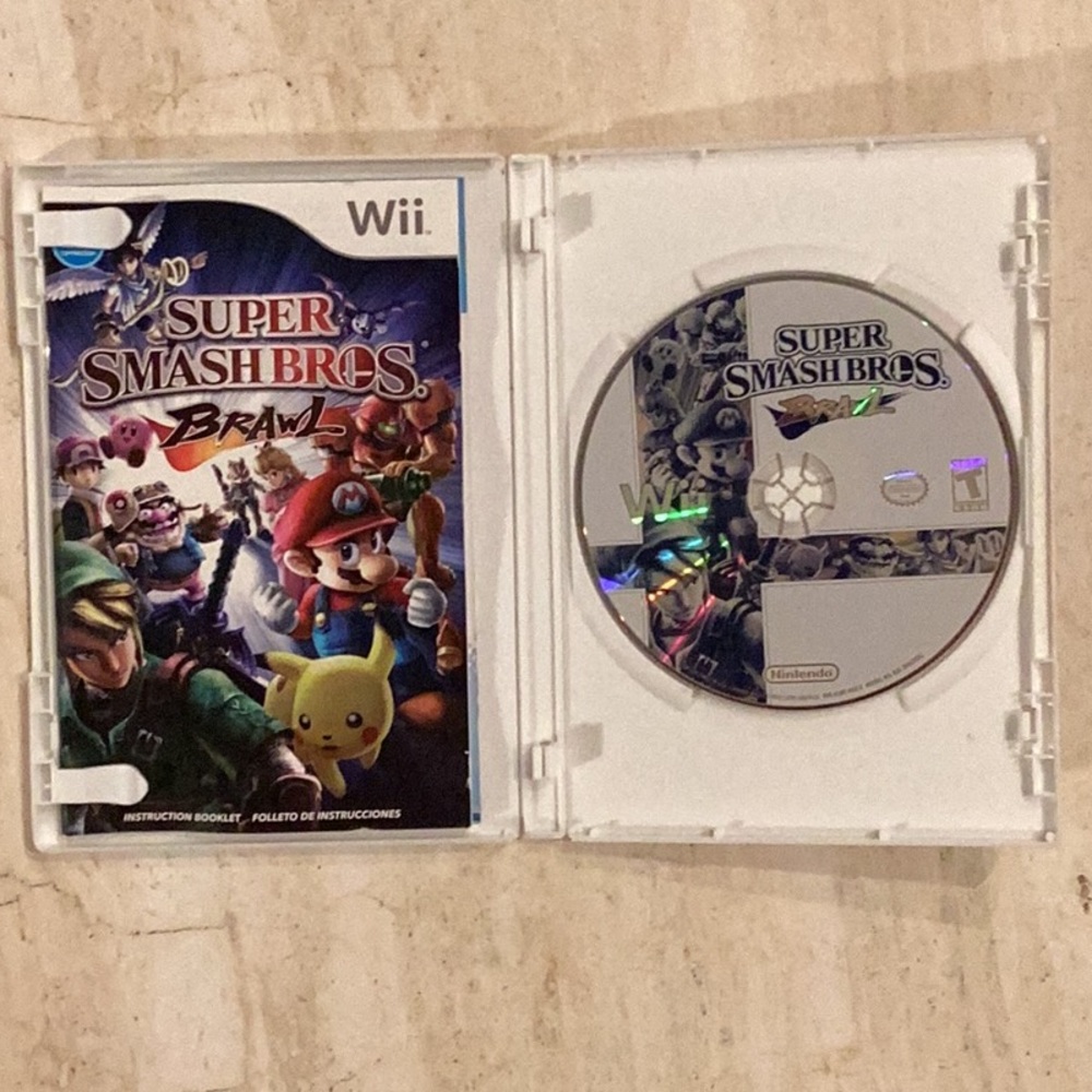 Super Smash Bros Brawl Nintendo Wii Game Complete Mario Pikachu Zelda Kirby - Picture 3 of 5